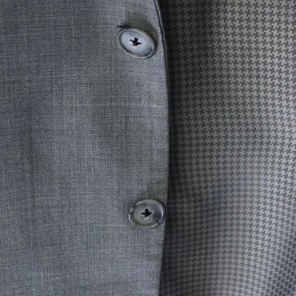 Joseph Abboud 44R Gray Freedom USA Made 2 Button‎ Blazer Jacket Sport Coat_2